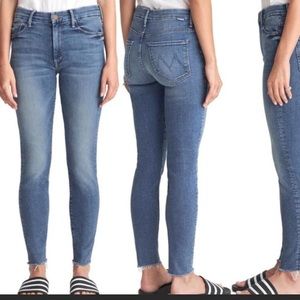 Mother Denim High Waisted Looker Ankle Fray sz 29